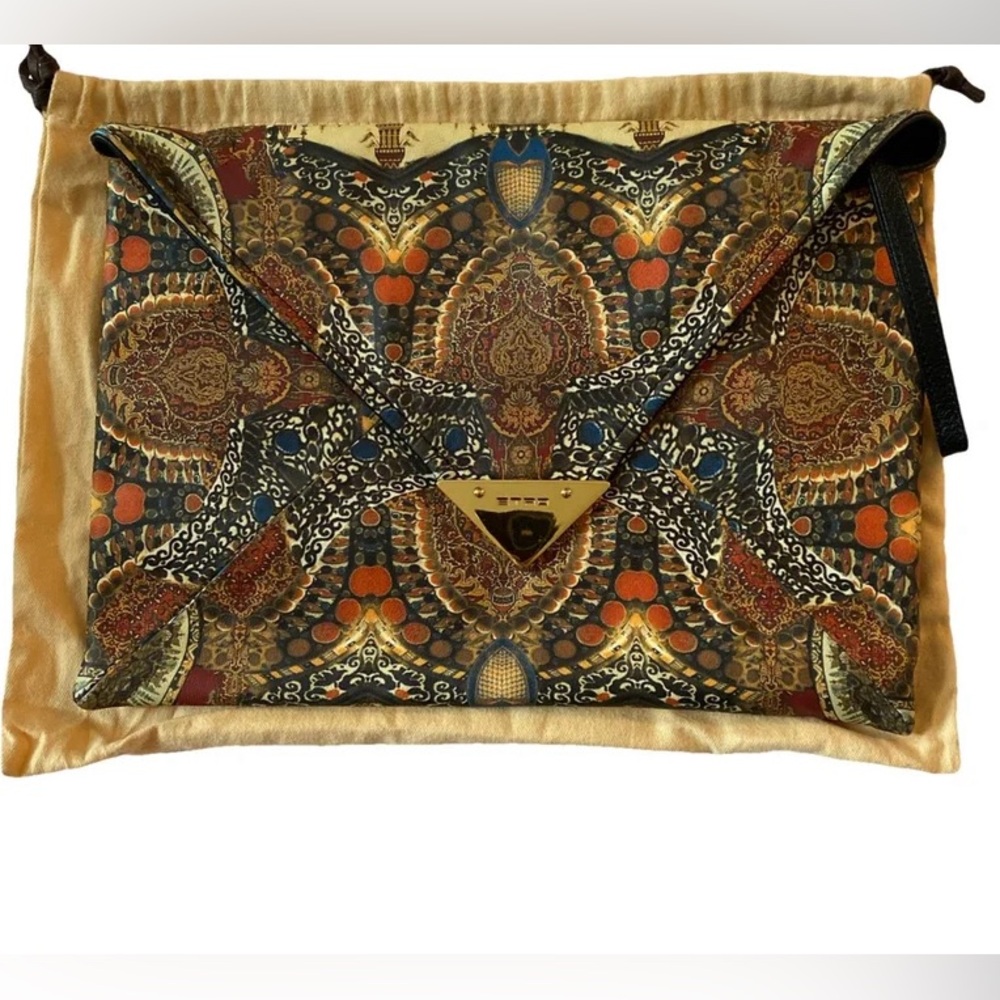 Etro Printer Leather Pouch - Pristine Condition - image 1